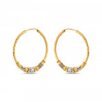 قرط طوق مصمم ذهبي 22 قيراط 22 قيراط قرط طوق مصمم ذهبي 22 قيراط 22 قيراط