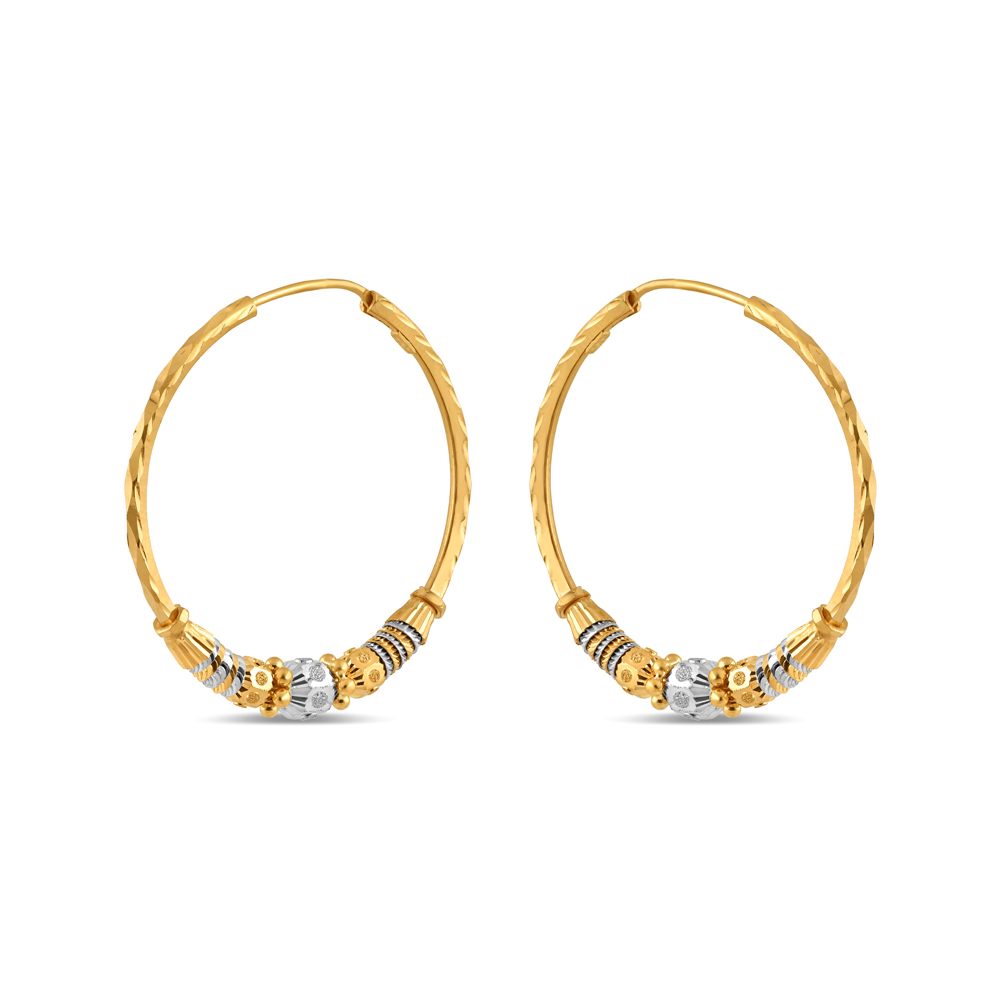 قرط طوق مصمم ذهبي 22 قيراط 22 قيراط قرط طوق مصمم ذهبي 22 قيراط 22 قيراط