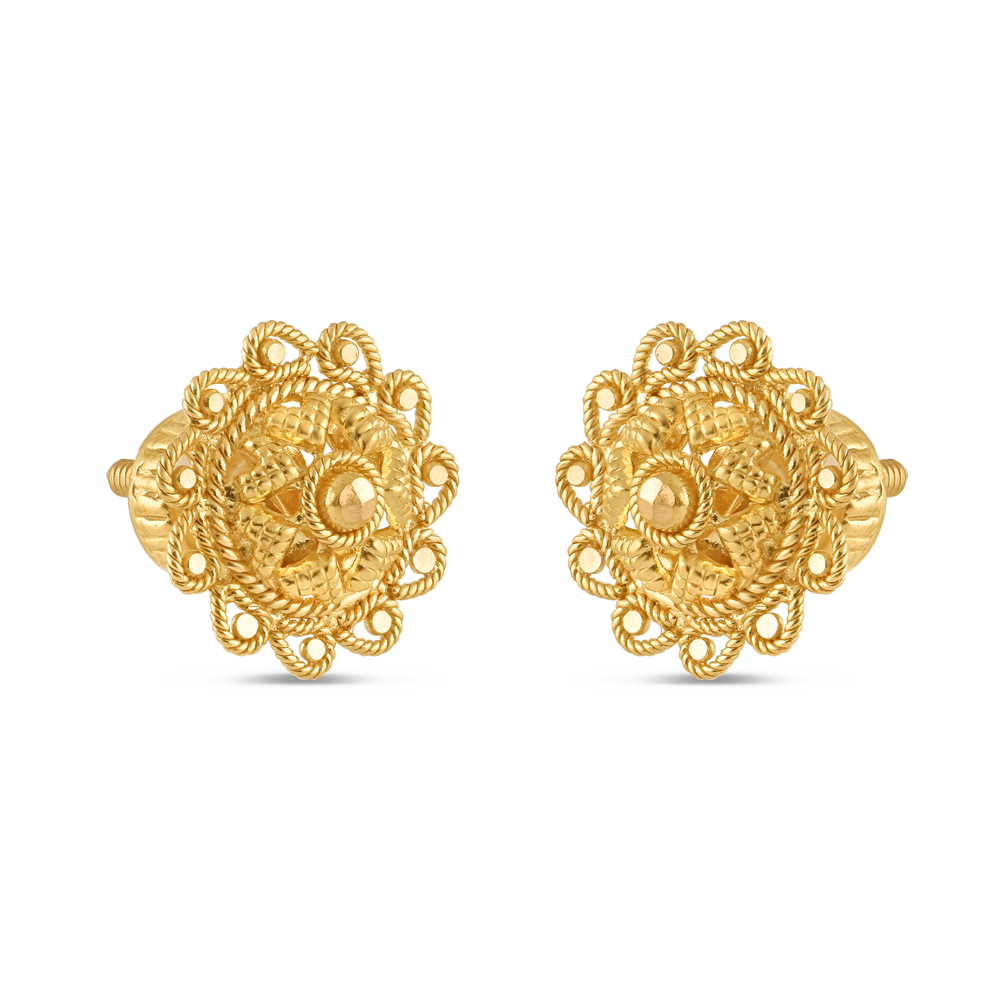 22 Ayar Altın Telkari Saplama Küpe | Jali Collections 22 Ayar Altın Telkari Saplama Küpe | Jali Collections