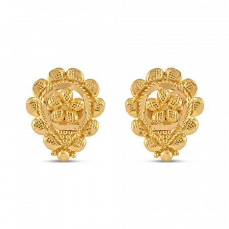 22ct Gold Filigree Stud Earring | Jali Collections 22ct Gold Filigree Stud Earring | Jali Collections