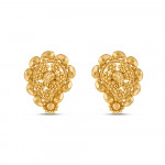 Traditional Keri Design Gold Stud | Jali Collections