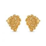 Traditional Keri Design Gold Stud | Jali Collections