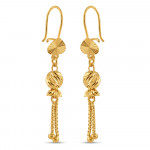 Ausgefallene vDrop-Ohrringe aus 22ct Gold