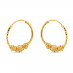 22 Ayar Altın Halka Küpe 22 Ayar Altın Halka Küpe