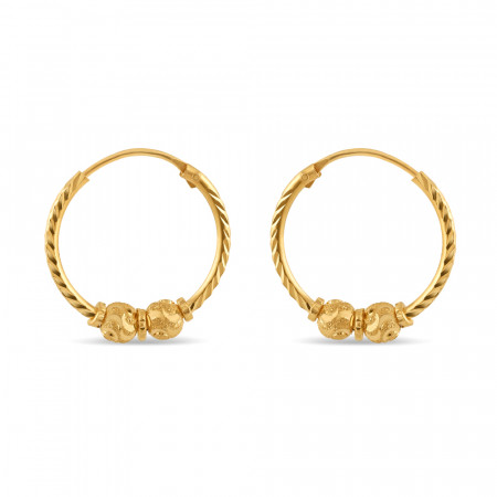 Diamond Cut Bali Earring Diamond Cut Bali Earring