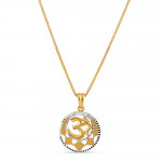 قلادة أوم من الذهب عيار 22 قيراط