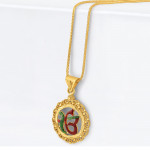 قلادة إيك أونكار ذهب عيار 22 قيراط قلادة إيك أونكار ذهب عيار 22 قيراط