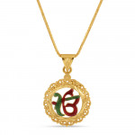 قلادة إيك أونكار ذهب عيار 22 قيراط