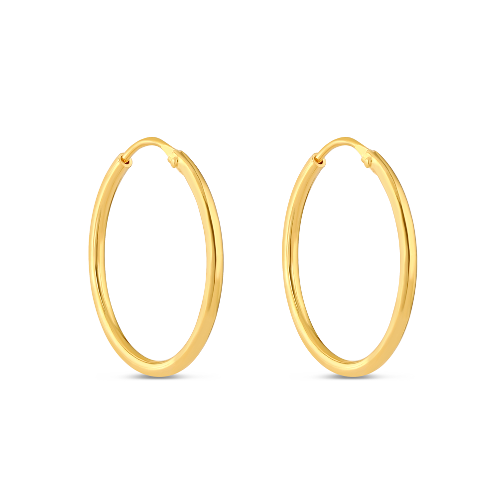 حلق دائرية ذهبي عيار 22 قيراط للسيدات حلق دائرية ذهبي عيار 22 قيراط للسيدات