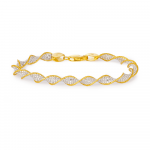 22ct Gold Twisted Damen Armband | 7,5 Zoll