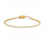 18ct Yellow Gold Ladies Bracelets With Diamond Stones
