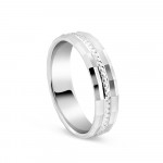 Männer Platin Ehering | Größe O | 5mm Männer Platin Ehering | Größe O | 5mm