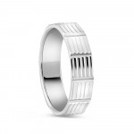 Platin Unisex Alyans Yüzük | O Beden | 5 mm