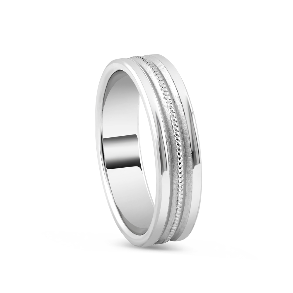 Platinum Women's Wedding Band Ring | Size O | 5 mm Platinum Women's Wedding Band Ring | Size O | 5 mm