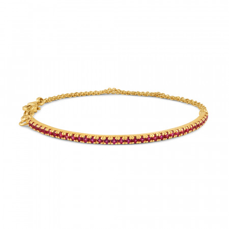 22ct Gold Banglet with Pink CZ stone 22ct Gold Banglet with Pink CZ stone