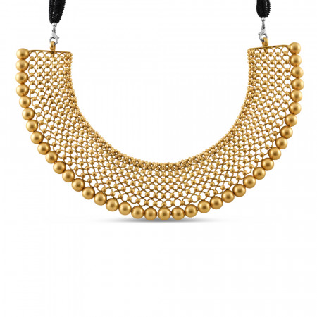 22ct Gold Choker Necklace | Antique Matte Finsih 22ct Gold Choker Necklace | Antique Matte Finsih