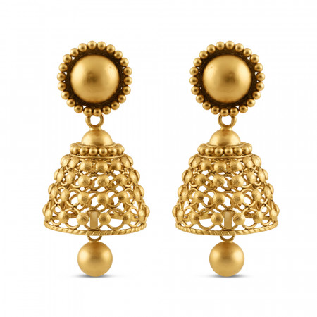 22ct Gold Antique Jhumkha Earring 22ct Gold Antique Jhumkha Earring