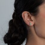 18 Ayar Pembe Altın Pırlanta ve Yeşil Turmalin Saplama Küpe 18 Ayar Pembe Altın Pırlanta ve Yeşil Turmalin Saplama Küpe