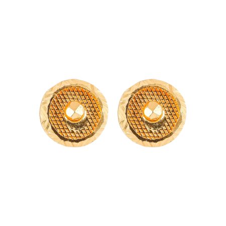 22ct Gold Round Shaped Stud 22ct Gold Round Shaped Stud