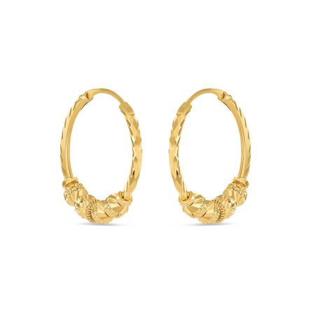 22ct Gold Fancy Diamond Cut Bali