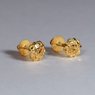 Round Shaped Gold Stud