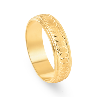22ct Gold Unisex Band | Size S | 5.5mm 22ct Gold Unisex Band | Size S | 5.5mm