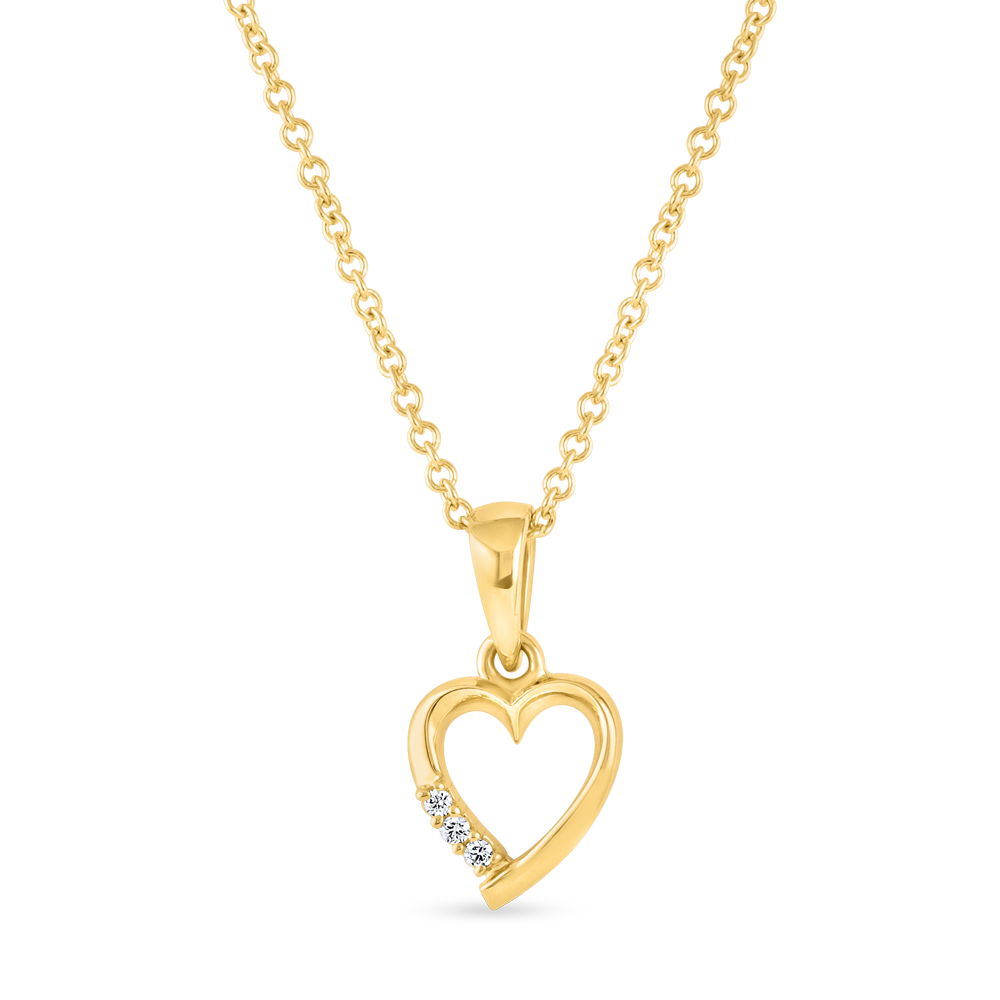 قلادة قلب ألماس من الذهب عيار 18 قيراط قلادة قلب ألماس من الذهب عيار 18 قيراط