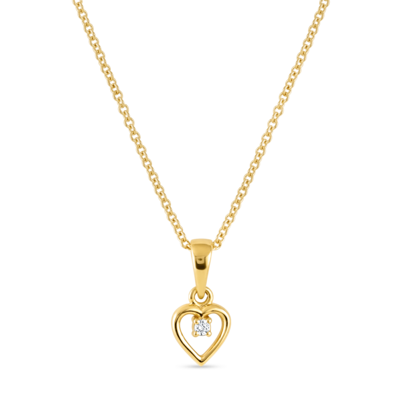 قلادة على شكل قلب من الذهب عيار 18 قيراط قلادة على شكل قلب من الذهب عيار 18 قيراط