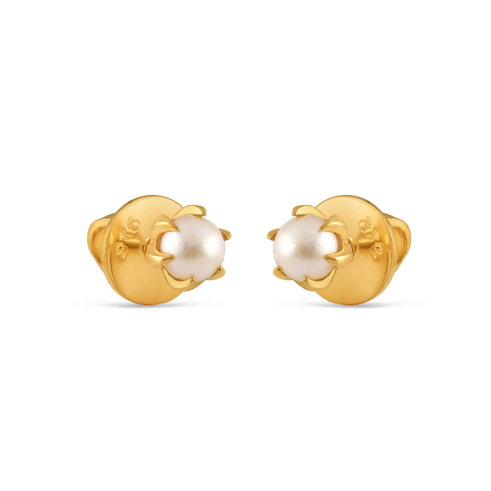 22ct Gold Pearl Stud Earring for Ladies PureJewels UK