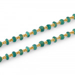 22ct Gold natürlichen Smaragd Halskette für Damen | 18 Zoll 22ct Gold natürlichen Smaragd Halskette für Damen | 18 Zoll