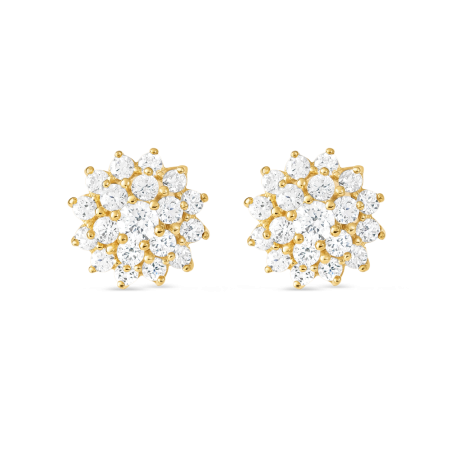 22ct Gold CZ Stud Earring for Ladies 22ct Gold CZ Stud Earring for Ladies