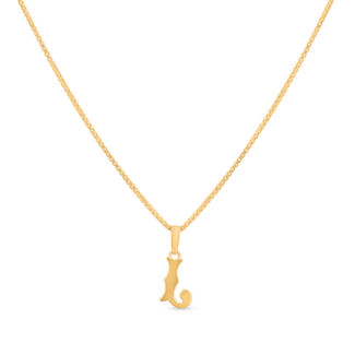 22ct Gold Initial L Pendant | Unisex 22ct Gold Initial L Pendant | Unisex