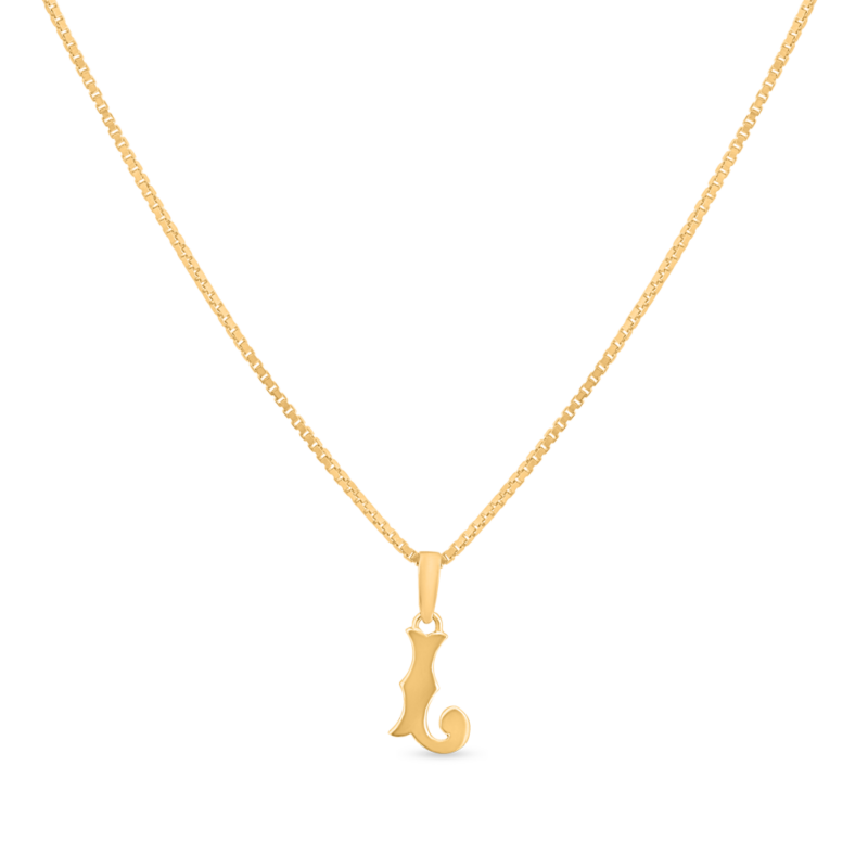 22 Ayar Altın Baş Harfi L Kolye | Unisex 22 Ayar Altın Baş Harfi L Kolye | Unisex