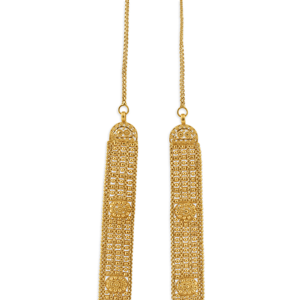 Traditionelle Jali Filigran-Halskette aus 22 Karat Gold