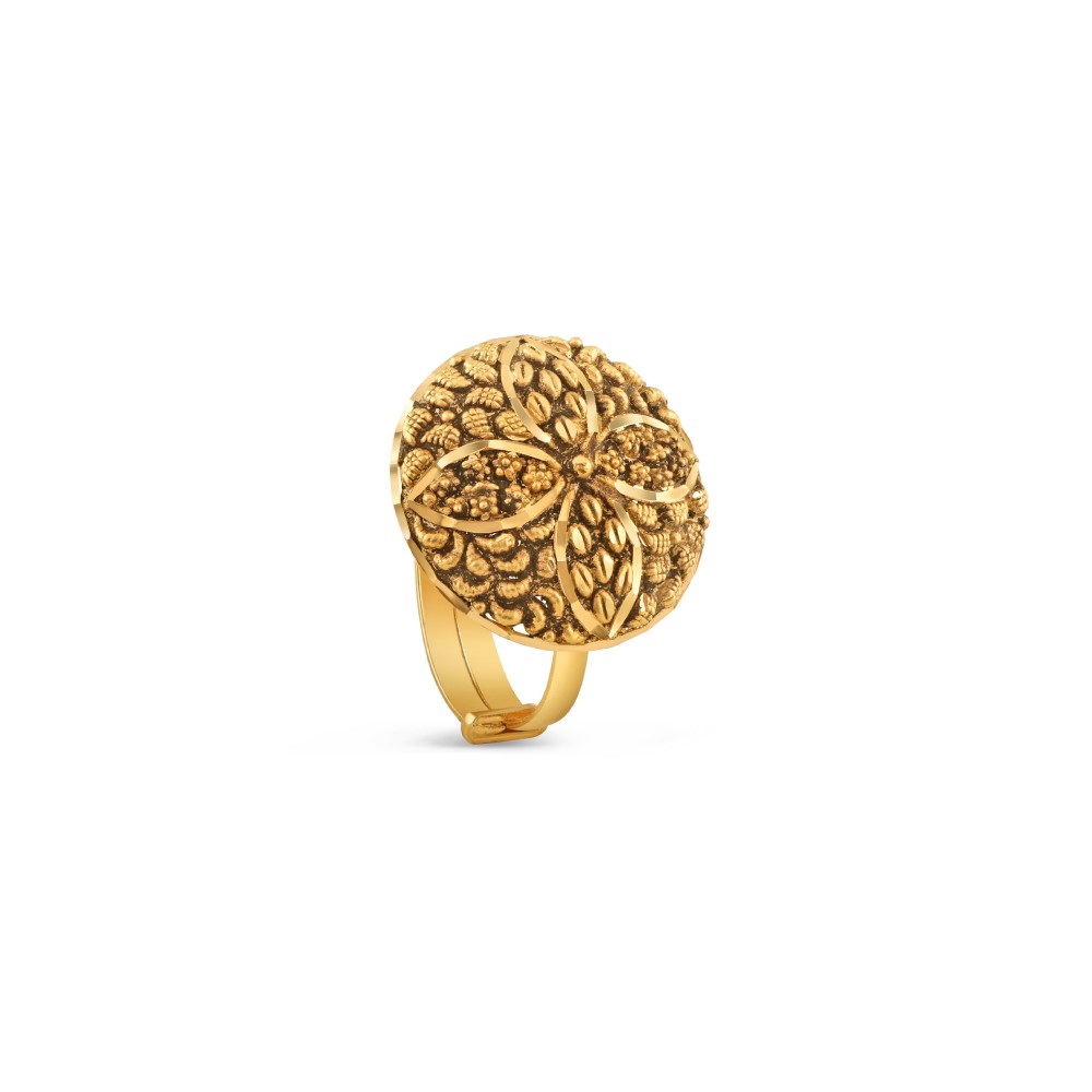 22ct Gold Antik Finish Ring | Einstellbare Größe 22ct Gold Antik Finish Ring | Einstellbare Größe