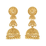 22 Ayar Altın Jhumkha Küpe | Jali Filigree Koleksiyonu 22 Ayar Altın Jhumkha Küpe | Jali Filigree Koleksiyonu