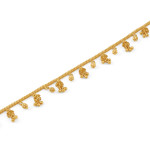Gold Anklet for Women | 10.5 Inches