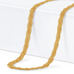 22ct Gold gestrickte Halskette | 16 Zoll