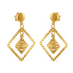 22 Ayar Altın Pırlanta Şeklinde Küpe 22 Ayar Altın Pırlanta Şeklinde Küpe