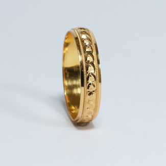 22 carat Gold Band Ring for Her | Size Q 1/2 | 5.5mm 22 carat Gold Band Ring for Her | Size Q 1/2 | 5.5mm