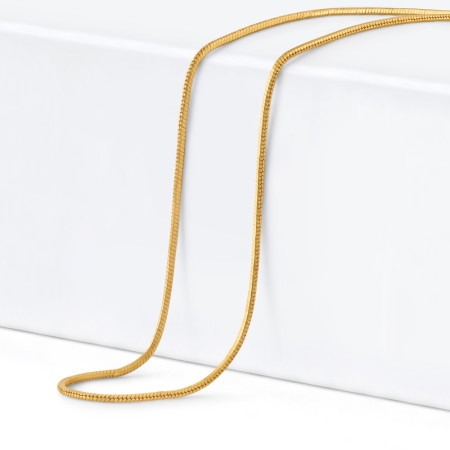 22ct Gold | Snake Chain with Spiga Link | 20 Inches 22ct Gold | Snake Chain with Spiga Link | 20 Inches