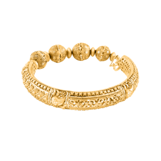 22ct Sunrise Gold Kada | Rosettes Collection 22ct Sunrise Gold Kada | Rosettes Collection