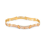 سوار ذهبي فاخر من الذهب عيار 22 قيراط | 2.4 مقاس 2.4