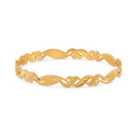 سوار من الذهب عيار 22 قيراط بلمسة نهائية غير لامعة سوار من الذهب عيار 22 قيراط بلمسة نهائية غير لامعة