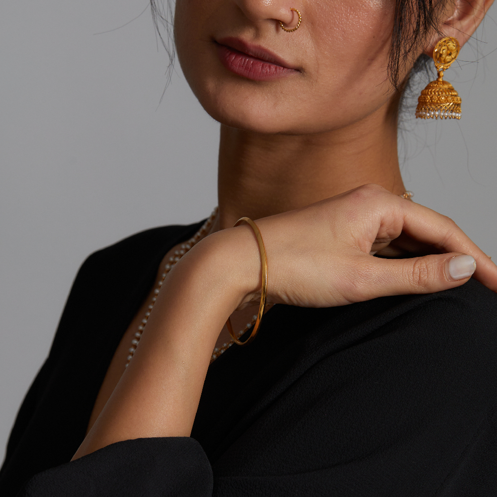 22ct Gold Women V Shape Bangle | 2.5 Size 22ct Gold Women V Shape Bangle | 2.5 Size