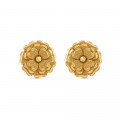 22ct Yellow Gold Flower Earring Studs | 15mm