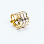 Rodyum ve Pembe Altın Kaplamalı 22 Ayar Altın Yüzük | M 1/2 Beden Rodyum ve Pembe Altın Kaplamalı 22 Ayar Altın Yüzük | M 1/2 Beden