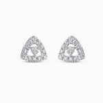 18 Ayar Beyaz Altın Pırlantalı Saplama 18 Ayar Beyaz Altın Pırlantalı Saplama