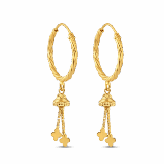 22ct Gold Fancy Hoop Earrings for Ladies 22ct Gold Fancy Hoop Earrings for Ladies