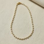 22ct Gold Perle Fußkettchen | 10 Zentimeter